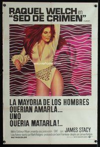 5b435 FLAREUP Argentinean '70 most men want super sexy Raquel Welch, but one man wants to kill her!