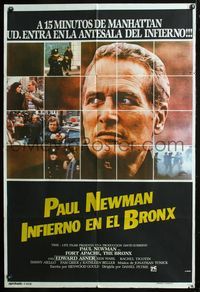 5b440 FORT APACHE THE BRONX Argentinean '81 Paul Newman & Edward Asner as NYPD cops!