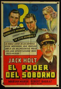 5b443 FUGITIVE FROM A PRISON CAMP Argentinean '40 Jack Holt tries to improve prison conditions!