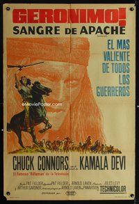 5b447 GERONIMO Argentinean '62 most defiant Native American Indian warrior Chuck Connors!