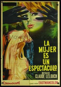 5b522 NIGHT WOMEN Argentinean '64 Claude Lelouch's La femme spectacle, fantastic super sexy art!