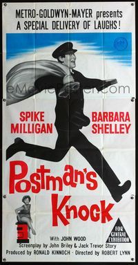 5b086 POSTMAN'S KNOCK Aust 3sh '62 wacky mailman Spike Milligan is mixed up with crime & romance!