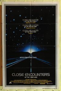 5d092 CLOSE ENCOUNTERS OF THE THIRD KIND silver border style 1sh '77