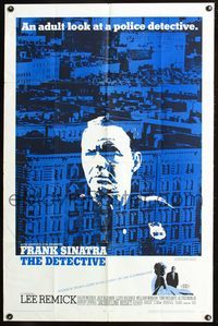 5d118 DETECTIVE 1sh '68 Frank Sinatra as gritty New York City cop, an adult look at police!