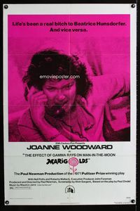 5d162 EFFECT OF GAMMA RAYS ON MAN-IN-THE-MOON MARIGOLDS 1sh '72 Paul Newman, Joanne Woodward!