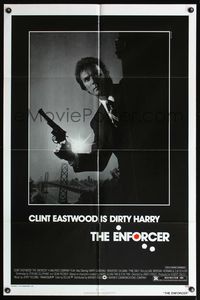 5d171 ENFORCER 1sh '76 photo of Clint Eastwood as Dirty Harry by Bill Gold!