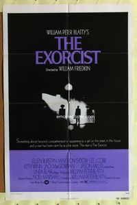 5d180 EXORCIST 1sh '74 William Friedkin, Max Von Sydow, horror classic from William Peter Blatty!