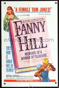 5d198 FANNY HILL 1sh '65 Russ Meyer, sexy Leticia Roman is the female Tom Jones!