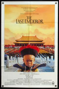 5d413 LAST EMPEROR 1sh '87 Bernardo Bertolucci epic, image of young Chinese emperor w/army!