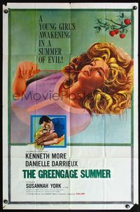 5d430 LOSS OF INNOCENCE 1sh '61 Susannah York, Kenneth More, The Greengage Summer!