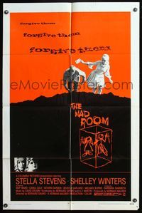 5d442 MAD ROOM 1sh '69 Stella Stevens, Shelley Winters, forgive them, forgive them, forgive them!