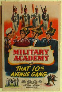 5d490 MILITARY ACADEMY WITH THAT 10th AVENUE GANG 1sh '50 images of wacky cadets!