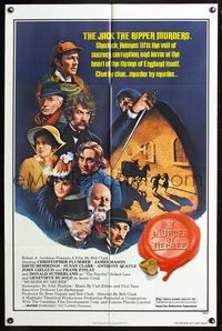 5d502 MURDER BY DECREE 1sh '79 Christopher Plummer as Sherlock Holmes, James Mason as Dr. Watson!