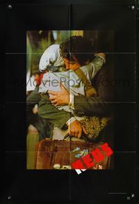 5d645 REDS 1sh '81 Warren Beatty as John Reed & Diane Keaton in Russia!