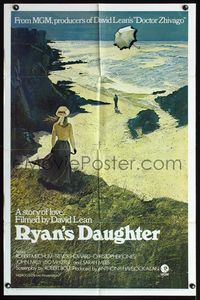 5d675 RYAN'S DAUGHTER int'l style A 1sh '70 David Lean, Sarah Miles, Ron Lesser beach art!