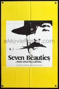 5d706 SEVEN BEAUTIES 1sh '76 Lina Wertmuller directed, Giancarlo Giannini, Italian!