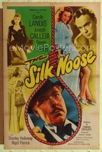 5d738 SILK NOOSE 1sh '48 many images of sexy Carole Landis, Joseph Calleia, Derek Farr