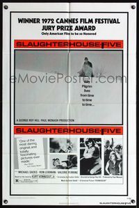 5d747 SLAUGHTERHOUSE FIVE awards 1sh '72 Kurt Vonnegut, Holly Near, Michael Sacks, Vallerie Perrine