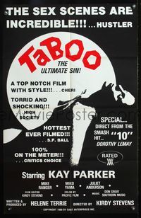 5d811 TABOO special poster 1980 Kay Parker, Dorothy LeMay, if charity begins at home... why not sex