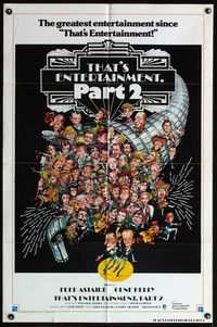 5d833 THAT'S ENTERTAINMENT PART 2 int'l 1sh '75 Fred Astaire, Gene Kelly & many MGM greats!