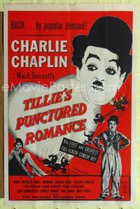 5d861 TILLIE'S PUNCTURED ROMANCE 1sh R50 sexy Marie Dressler, great art of Charlie Chaplin!