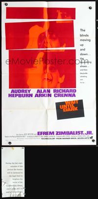 5d918 WAIT UNTIL DARK 1sh '67 blind Audrey Hepburn is terrorized by a burglar!