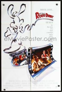 5d939 WHO FRAMED ROGER RABBIT 1sh '88 Robert Zemeckis, Bob Hoskins, Christopher Lloyd!