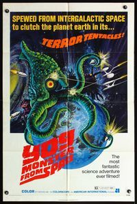 5d981 YOG: MONSTER FROM SPACE 1sh '71 it was spewed from intergalactic space to clutch Earth!