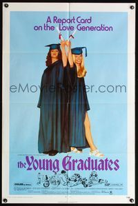 5d988 YOUNG GRADUATES 1sh '71 Robert Anderson directed, Patricia Wymer, sexy teen rebels!