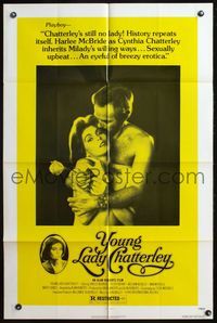 5d989 YOUNG LADY CHATTERLEY 1sh '77 Harlee McBride, Peter Ratray, from D.H. Lawrence novel!