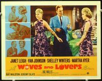 5f986 WIVES & LOVERS LC#4 '63 Van Johnson w/pretty Janet Leigh & Martha Hyer in matching dresses!