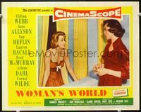 5f991 WOMAN'S WORLD LC#3 '54 Jean Negulesco directed, pretty Arlene Dahl & Lauren Bacall!