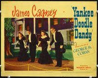 5f994 YANKEE DOODLE DANDY LC '42 James Cagney with the other Cohans thanking the audience!