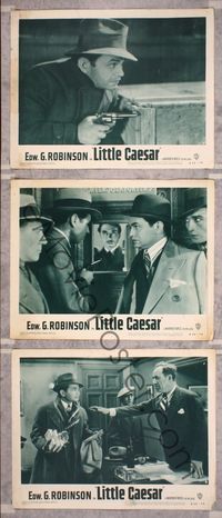 5g691 LITTLE CAESAR 3 LCs R54 Mervyn LeRoy directed, Edward G. Robinson, Douglas Fairbanks Jr.