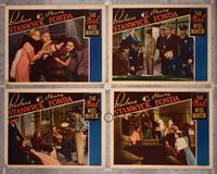 5g194 MAD MISS MANTON 4 LCs '38 Barbara Stanwyck, Henry Fonda!