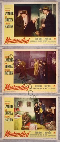 5g715 MANHANDLED 3 LCs '49 Dorothy Lamour, Dan Duryea, Sterling Hayden