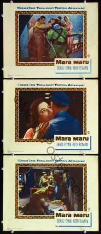 5g716 MARA MARU 3 LCs '52 Ruth Roman & Raymond Burr in the tropical Philippines!