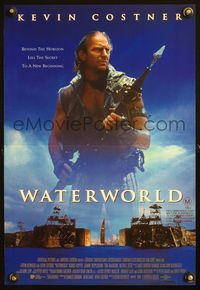 5k223 WATERWORLD DS Aust mini poster '95 Kevin Costner sci-fi, Dennis Hopper, Jeanne Tripplehorn!