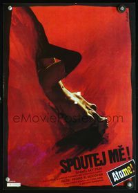 5k323 TIE ME UP! TIE ME DOWN! Czech 12x16.75 '90 Pedro Almodovar directed, sexy Vlach art!