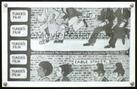 5k454 TUNDE'S FILM English '73 cool artwork of men running from police!