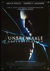 5k260 UNBREAKABLE German '00 M. Night Shyamalan directed, Bruce Willis, Samuel L. Jackson!