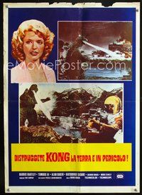 5k159 TERROR OF GODZILLA Italian photobusta '75 Mekagojira no gyakushu, Toho, Godzilla, sci-fi!