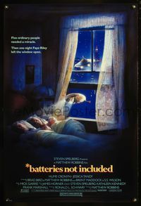 5m129 BATTERIES NOT INCLUDED 1sh '87 Steven Spielberg, great art of robots by Drew Struzan!