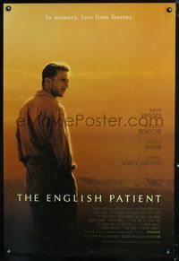 5m307 ENGLISH PATIENT int'l 1sh '96 Ralph Fiennes, Juliette Binoche, Willem Dafoe