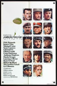 5p112 BRIDGE TOO FAR 1sh '77 Michael Caine, Sean Connery, Dirk Bogarde, James Caan, Attenborough