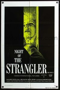 5q411 IS THE FATHER BLACK ENOUGH 1sh '72 Night of the Strangler, wild woman in peril art!