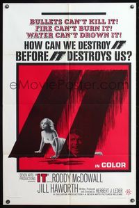 5q420 IT 1sh '66 Roddy McDowall & Jill Haworth must destroy it before it destroys us!