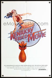 5q453 KENTUCKY FRIED MOVIE 1sh '77 John Landis directed comedy, chickenbomb style!