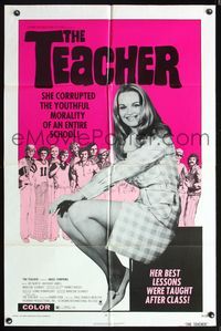 5q875 TEACHER 1sh '74 she corrupted an entire school, her best lessons were taught after class!