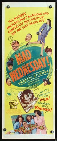 5r525 SIN OF HAROLD DIDDLEBOCK insert R50 directed by Preston Sturges, Harold Lloyd, Mad Wednesday!